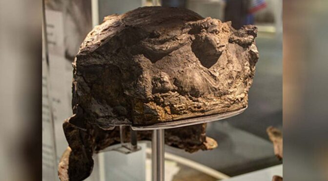 THE 2,000-YEAR-OLD HALLATON HELMET IS THE ONLY ROMAN HELMET EVER FOUND IN BRITAIN