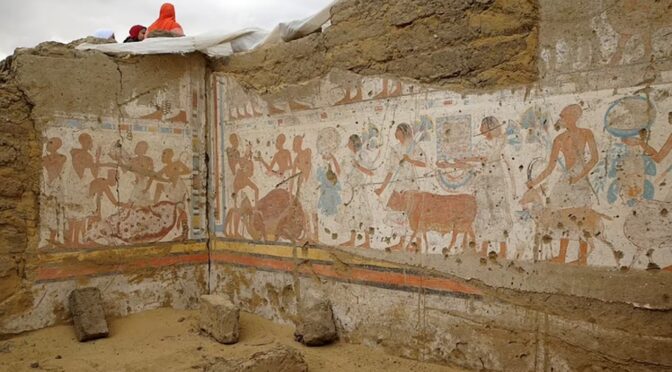 Ancient tomb of Pharaoh Ramesses II official discovered at Saqqara