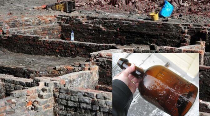 Intact Brandy Bottles and 200-Year-Old Pub Discovered Under Building Site in Manchester