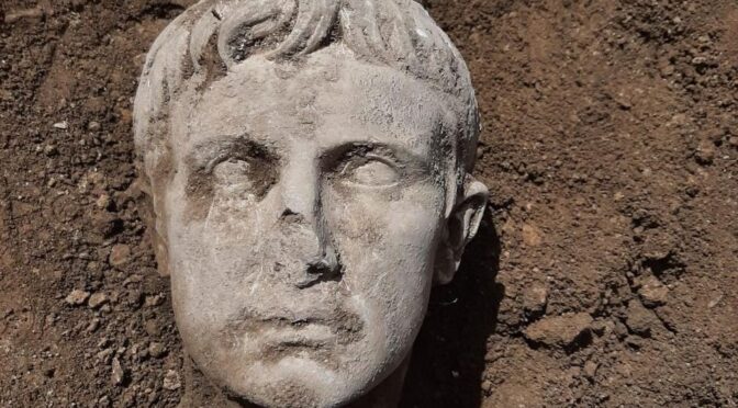 Archaeologists in Italy Unearth Marble Bust of Rome’s First Emperor, Augustus
